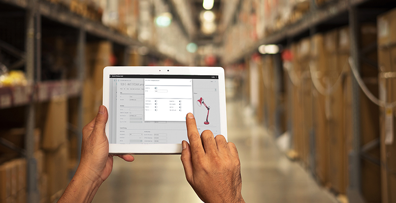 Tech Trade Essentials - app in warehouse