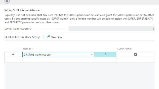 Set up SUPER administrator users