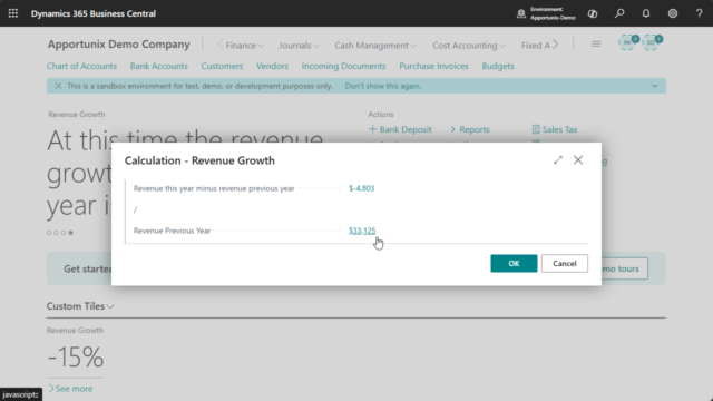 Custom Headlines Drill Down on Calculated Values